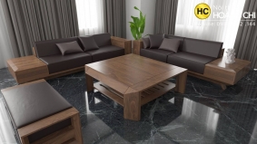 Mẫu bàn ghế sofa gỗ hiện đại- SFG001