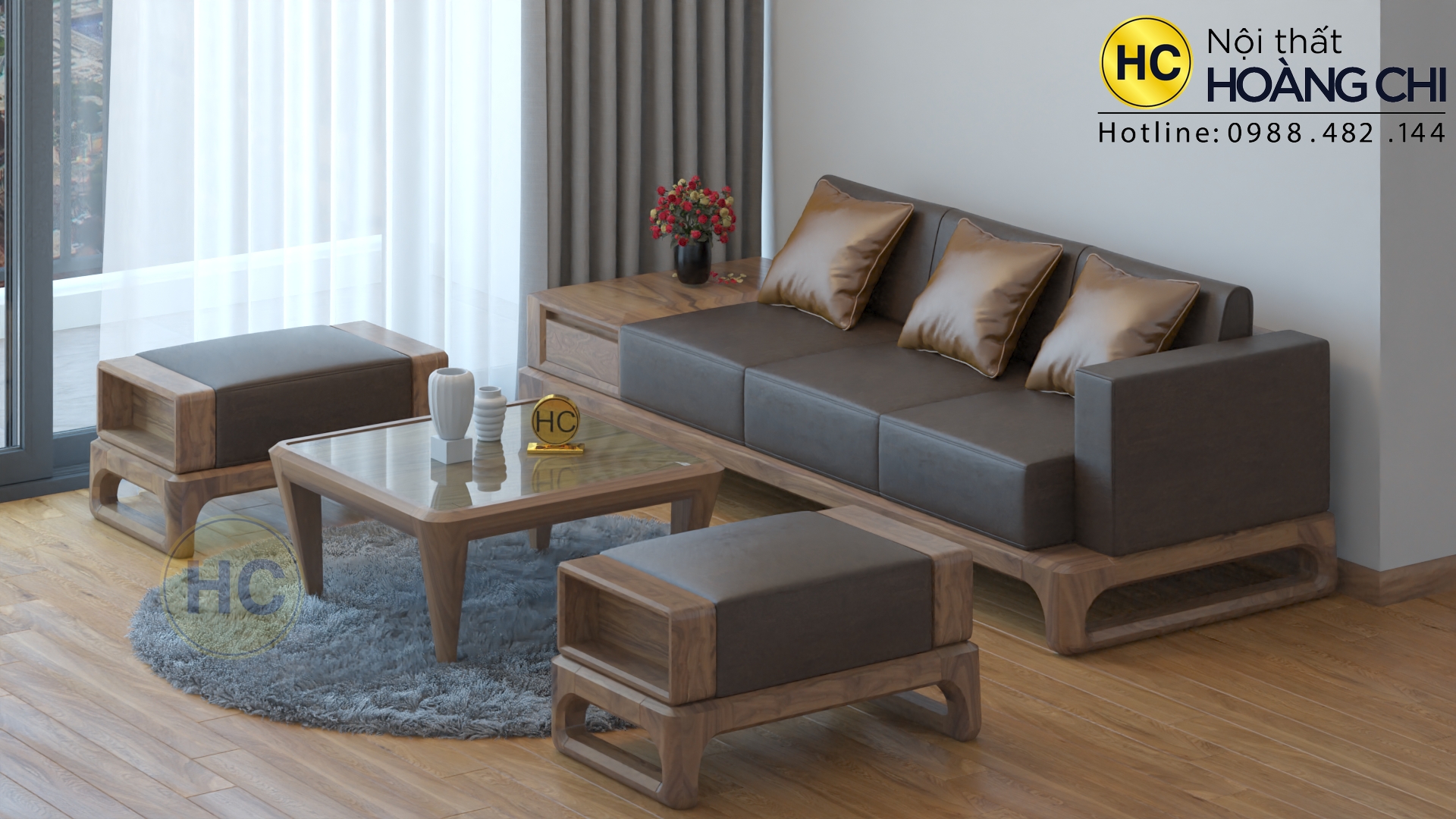 Sofa gỗ mini – sự lựa chọn cho phòng khách nhỏ thêm nổi bật