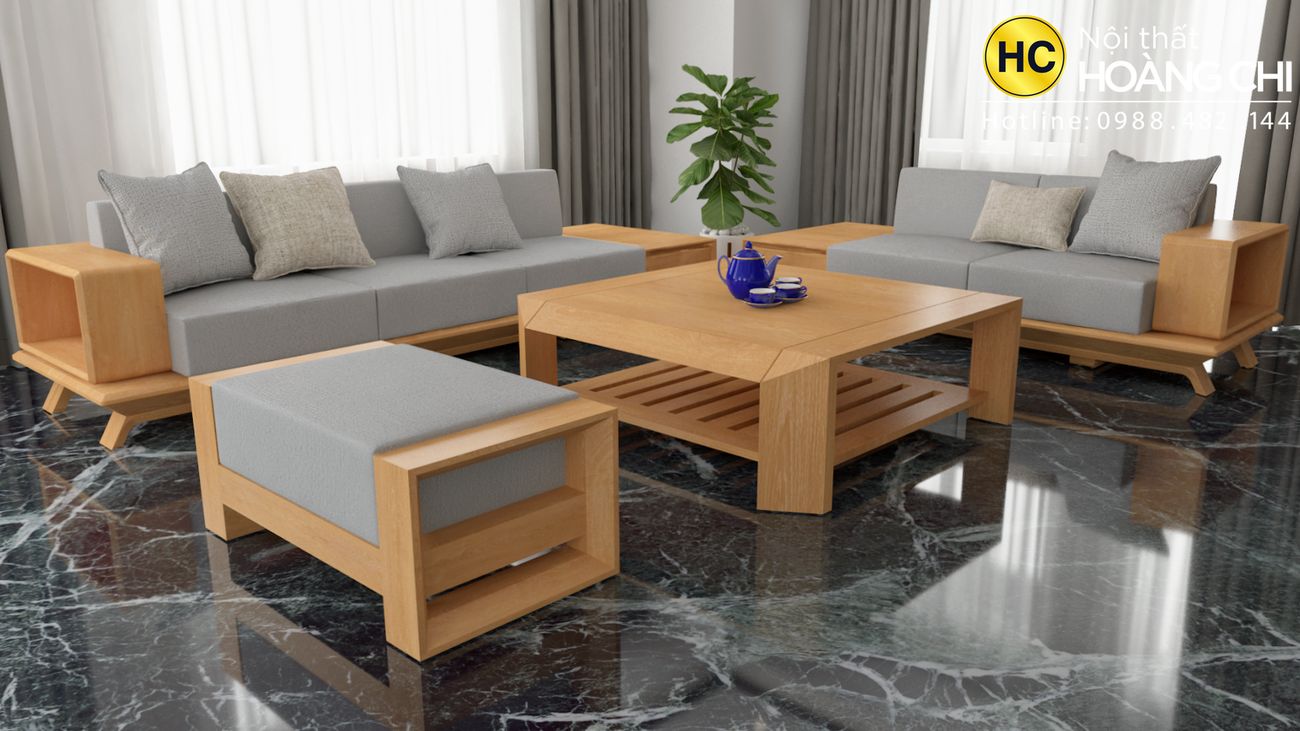 5 kiểu dáng sofa gỗ gây ấn tượng mạnh với khách hàng